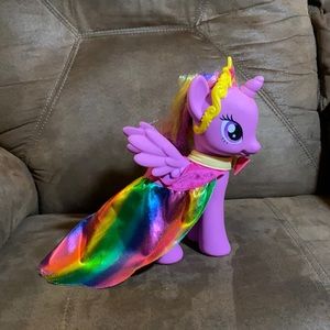 My Little Pony with a rainbow cape!